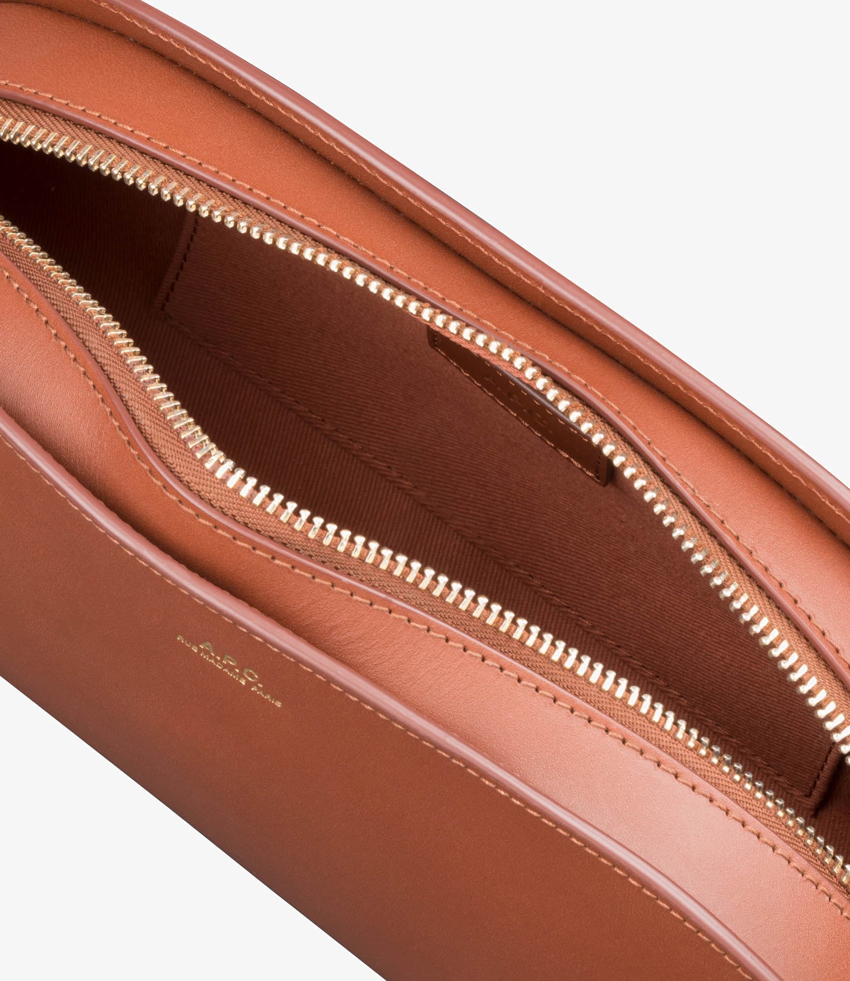 Demi-Lune Shoulder bag | Smooth vegetable-tanned leather