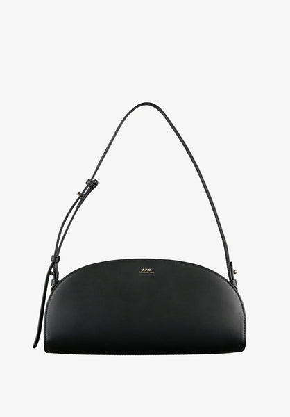 Demi-Lune Shoulder bag | Smooth vegetable-tanned leather | A.P.C.