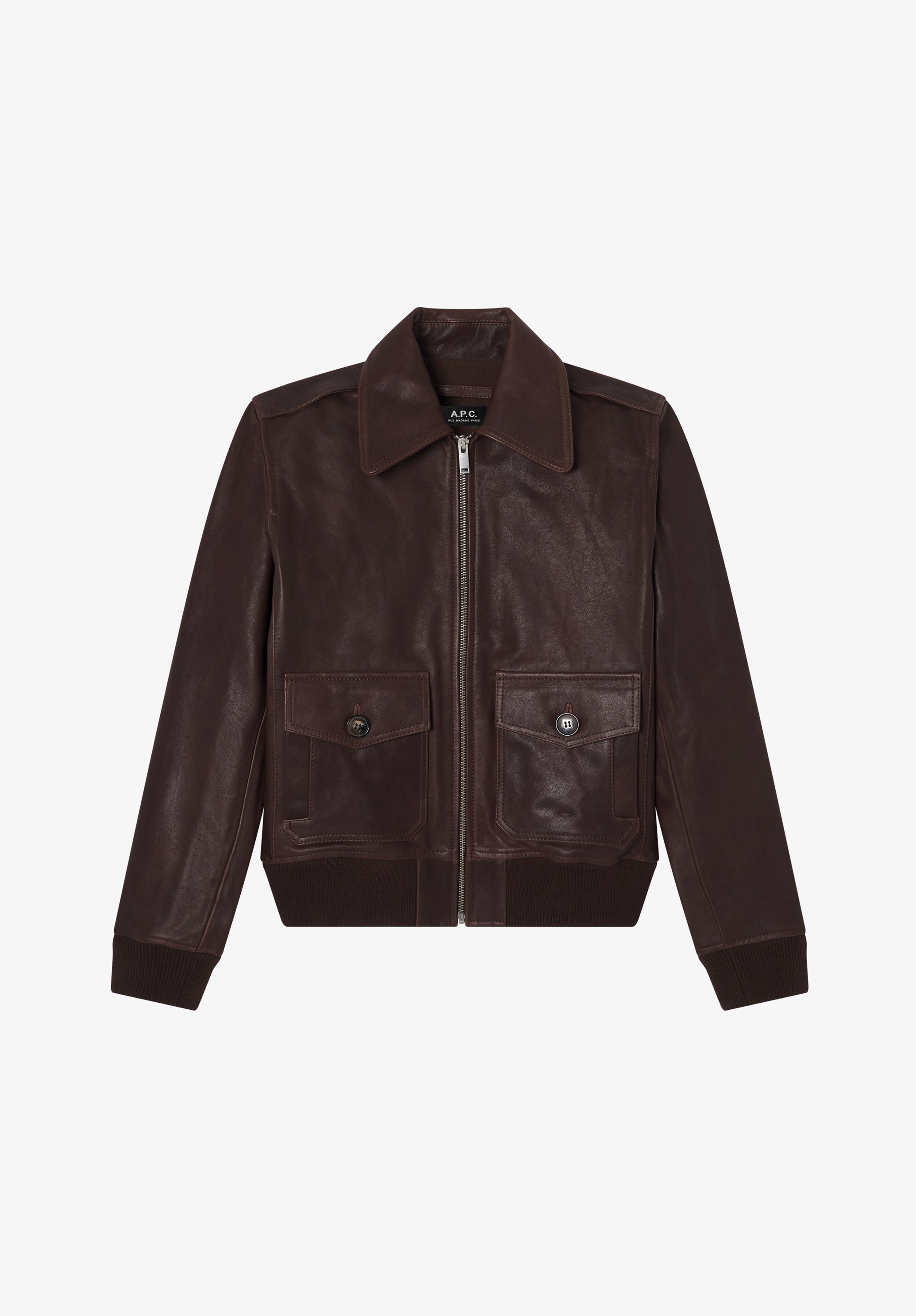 A.P.C. | Short Leather Jacket | Jackets