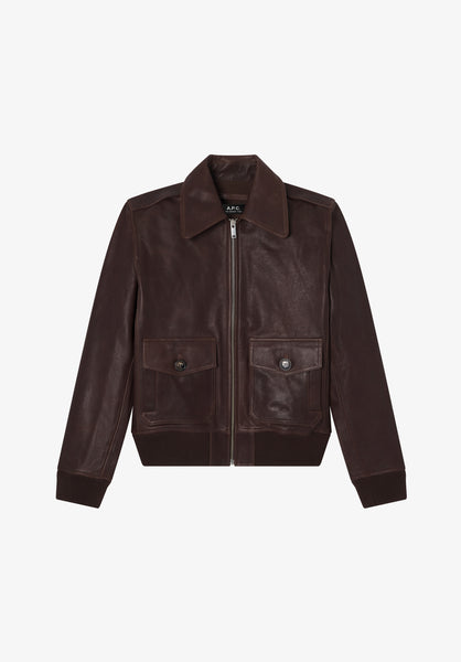 A.P.C. | Short Leather Jacket | Jackets