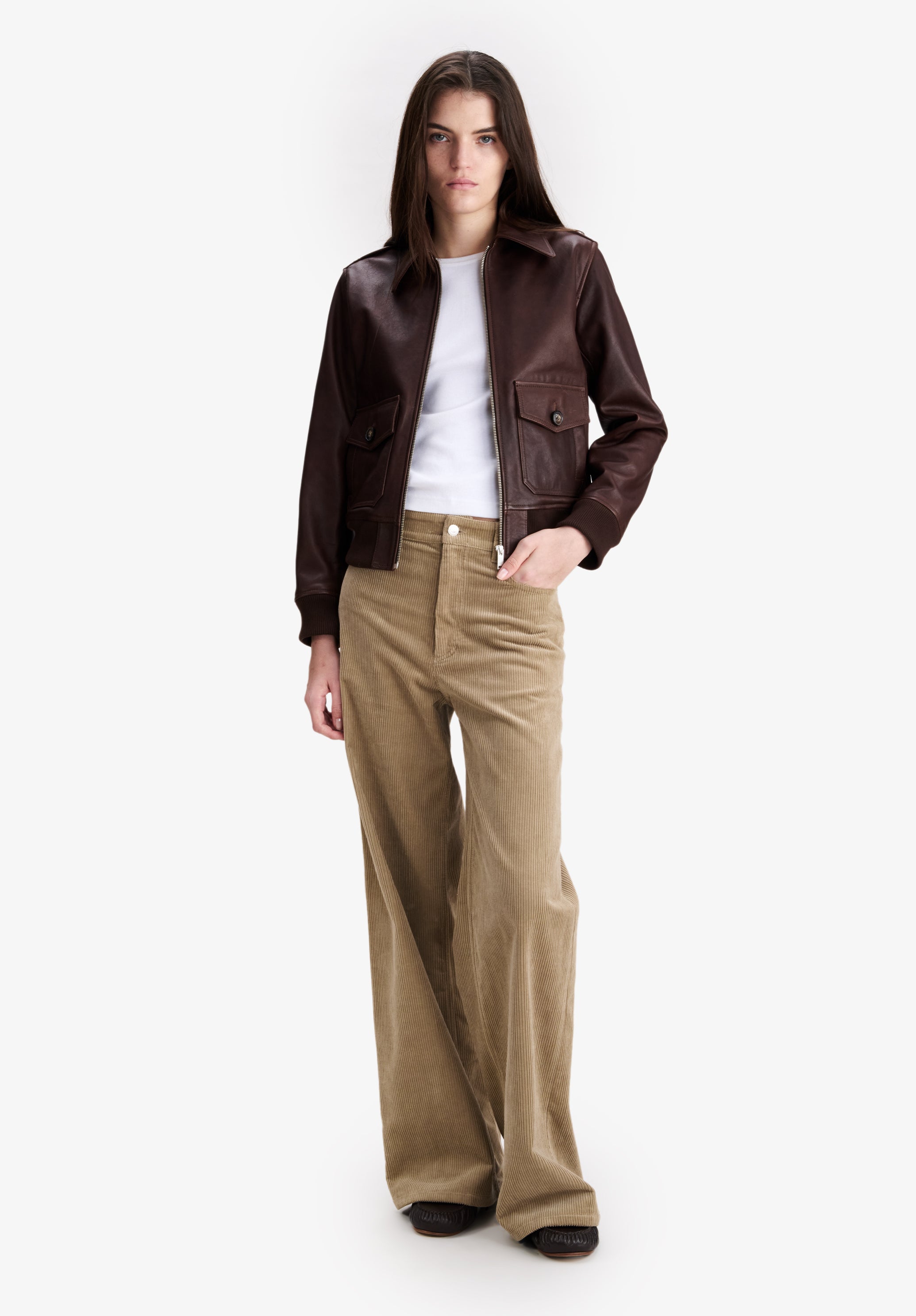 A.P.C. | Short Leather Jacket | Jackets