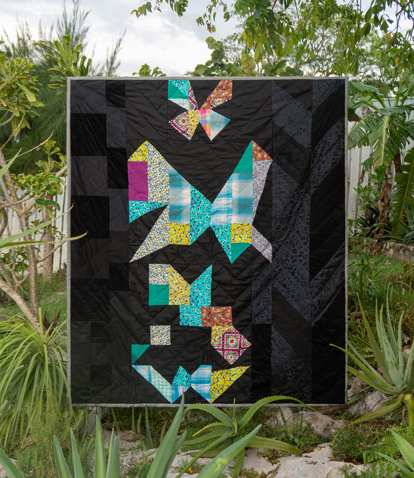 Lycène Bleu | Patchwork of fabrics | A.P.C. Quilts