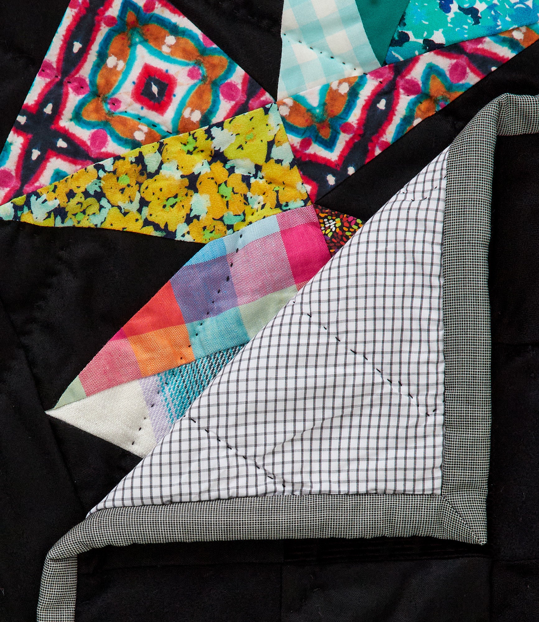 Lycène Bleu | Patchwork of fabrics | A.P.C. Quilts