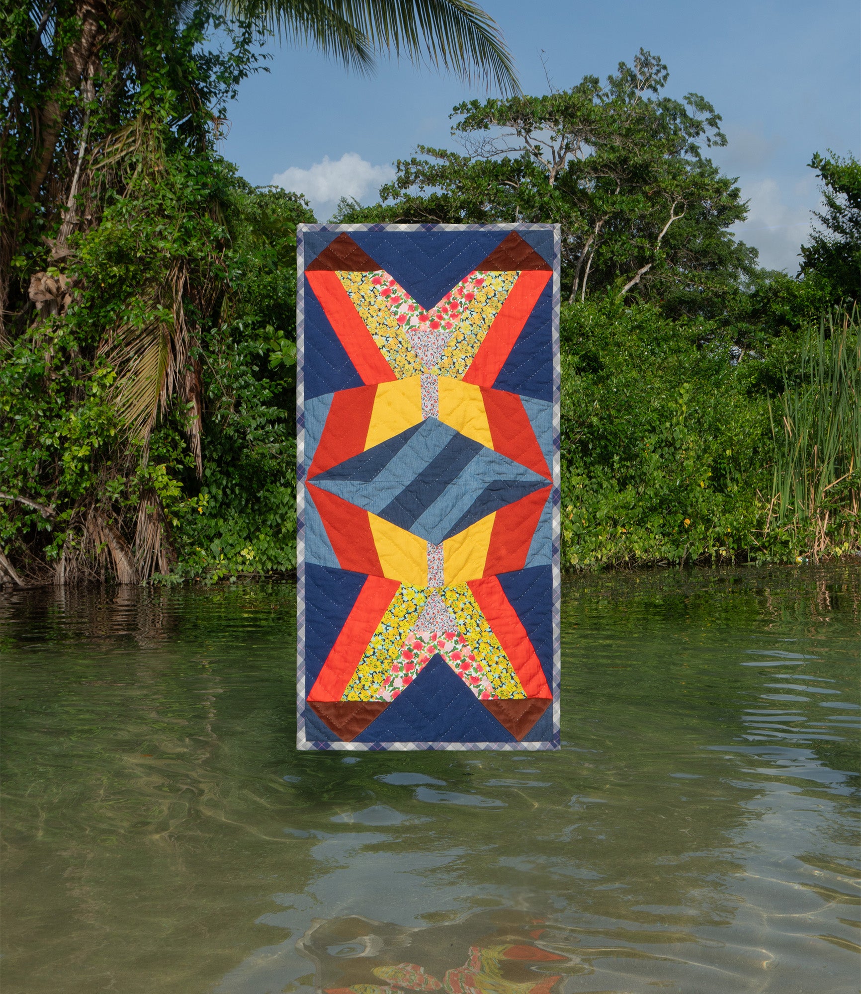 Paon Du Jour | Patchwork of fabrics | A.P.C. Quilts