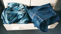 A.P.C. Denim - jeans showing in an open drawer