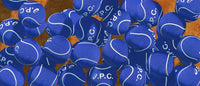 A.P.C. Asics Teaser - A.P.C.  x Asics logo and blue tennis balls.