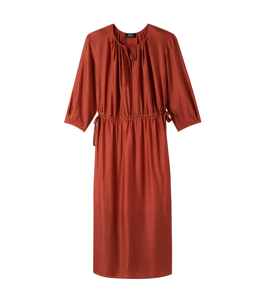 Eve dress | Flowing straight-cut dress with three-quarter sleeves