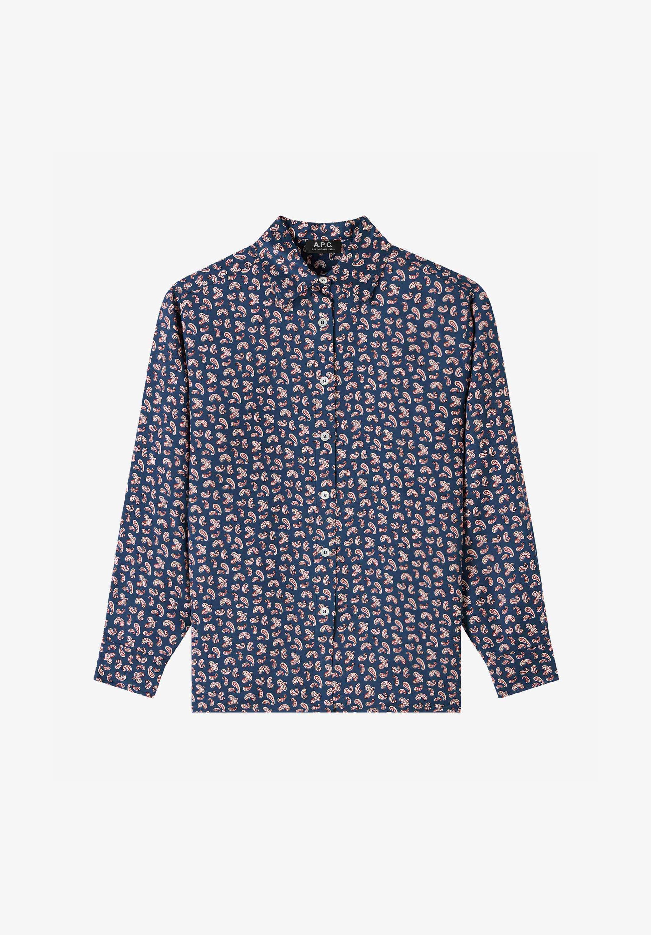 Gabrielle shirt | Viscose twill with paisley print | A.P.C. Ready