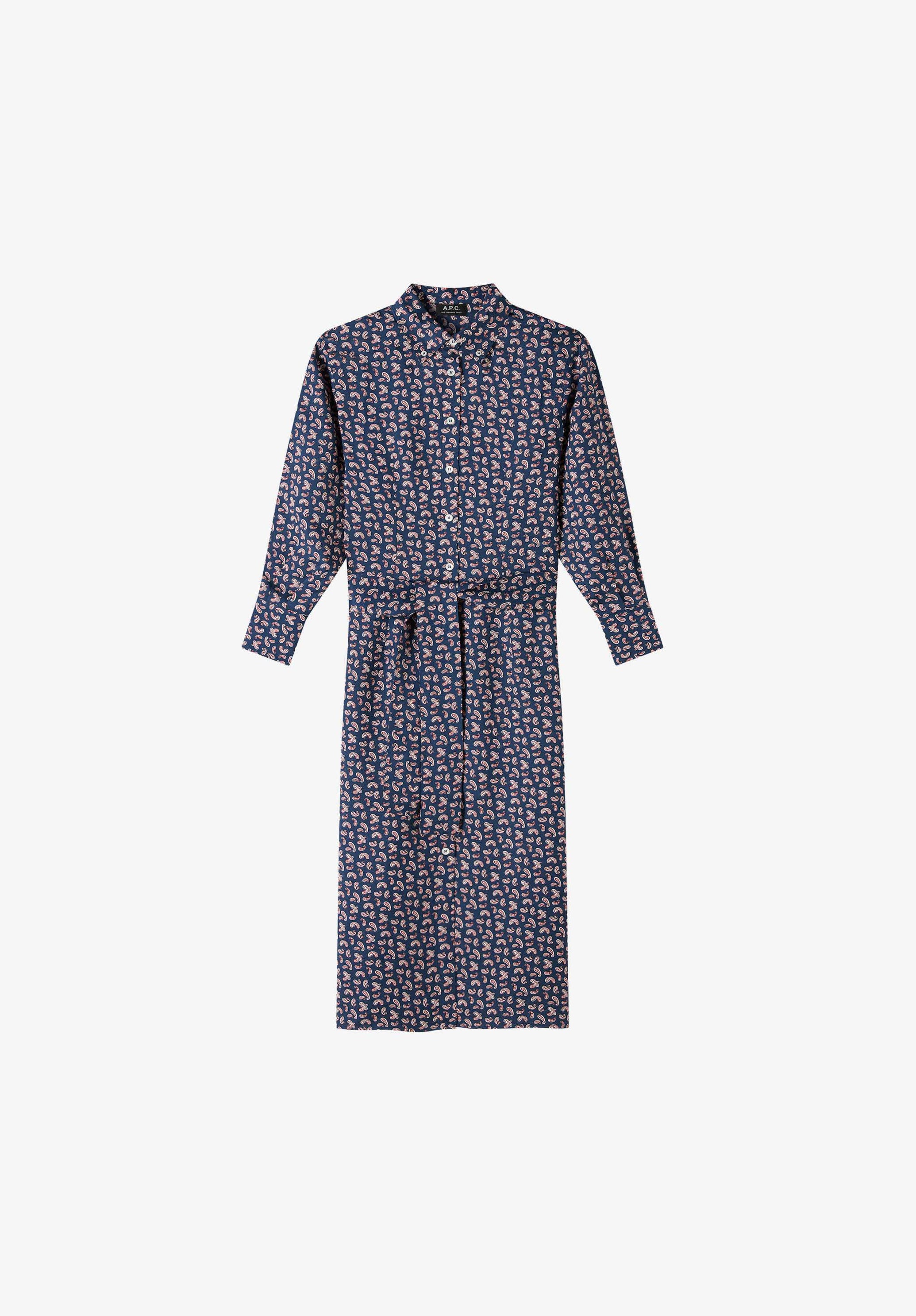 Vanessa dress | Viscose twill with paisley print | A.P.C. Ready-to