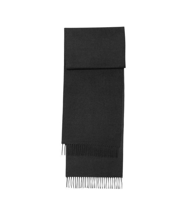 Alix Embroidered Scarf - LZZ - Black