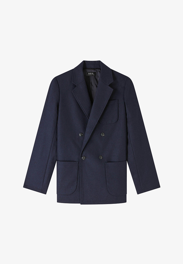 A.P.C 比翼 ウールジャケット archive 00s Hazel jacket | Recycled wool flannel | A.P.C. Ready-to-Wear