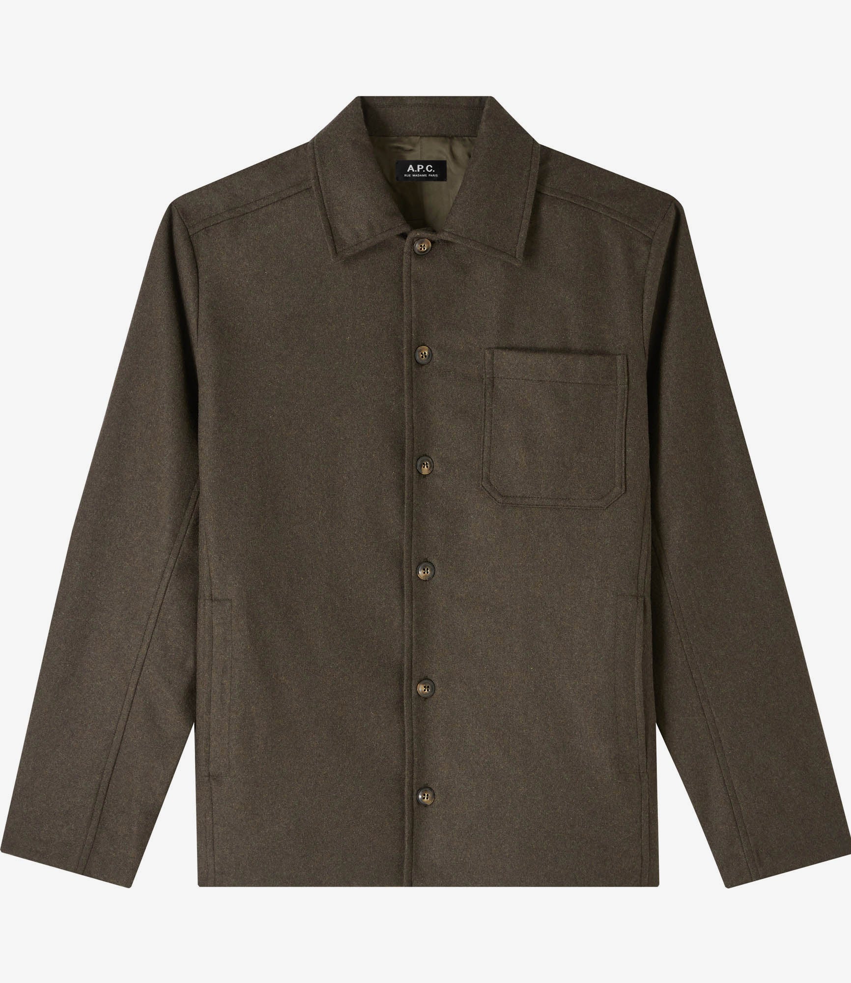 ジャケット A.P.C. Women Jackets WOARZF03212 LAD GREY Jamie jacket | Recycled wool flannel | A.P.C. Ready-to-Wear