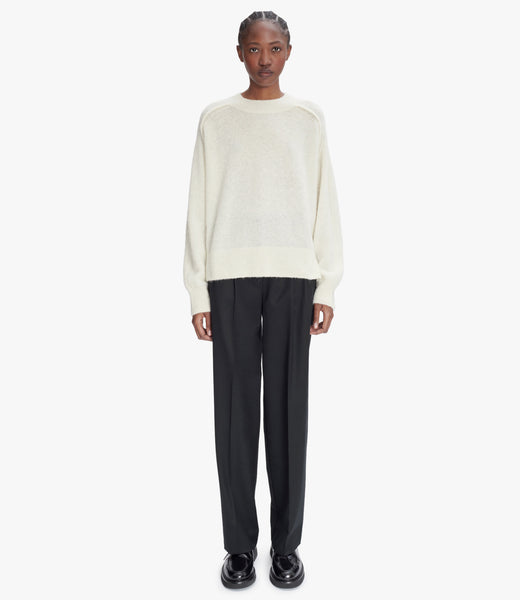 パンツ A.P.C. Wool Straight Slacks MadeinFrance A.P.C. Trousers wool blend belt loops | The Fashion Square