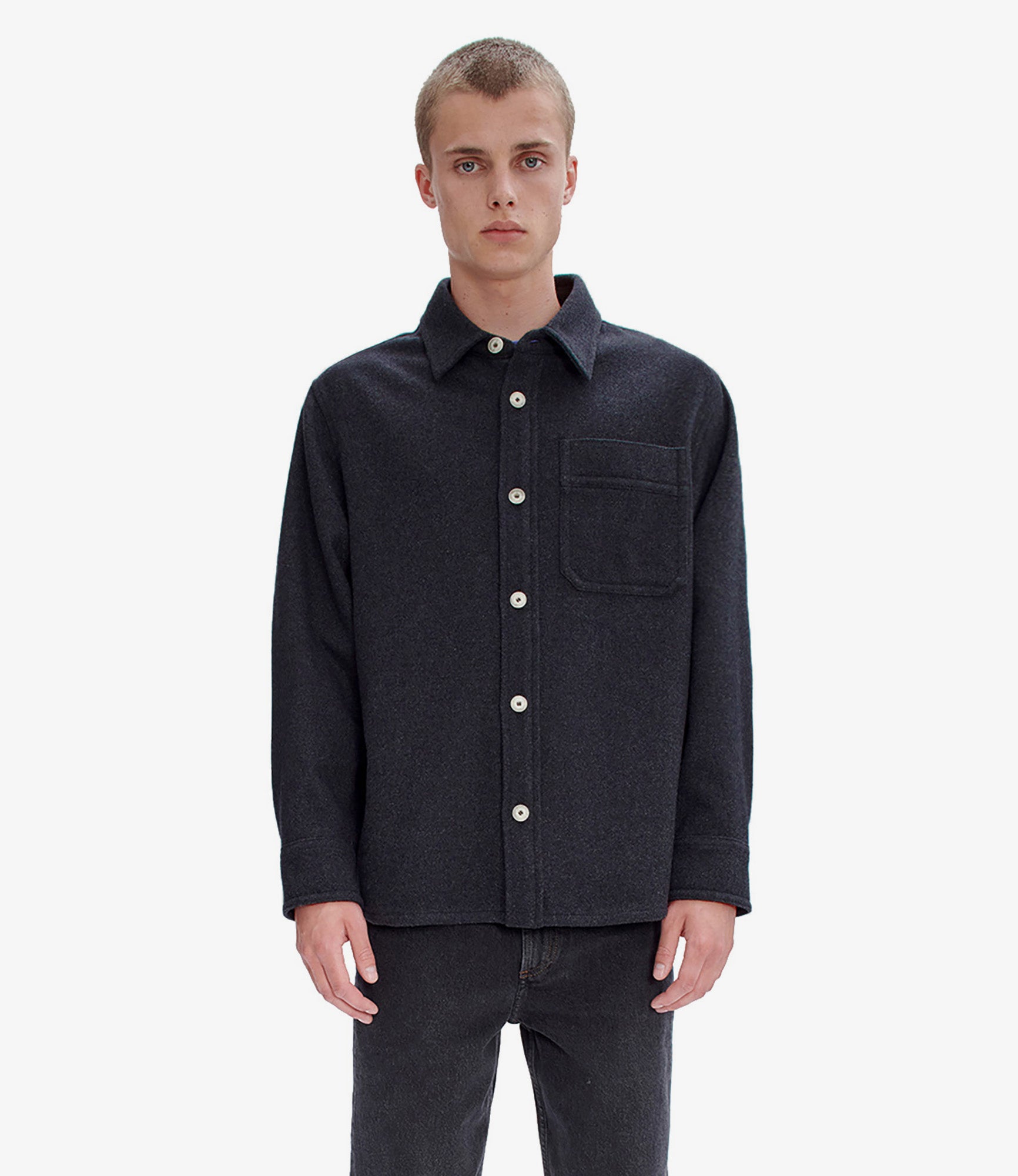 お歳暮・冬ギフト特集2025 Basile overshirt | Plain-colour recycled wool | A.P.C. Ready ジャケット・アウター