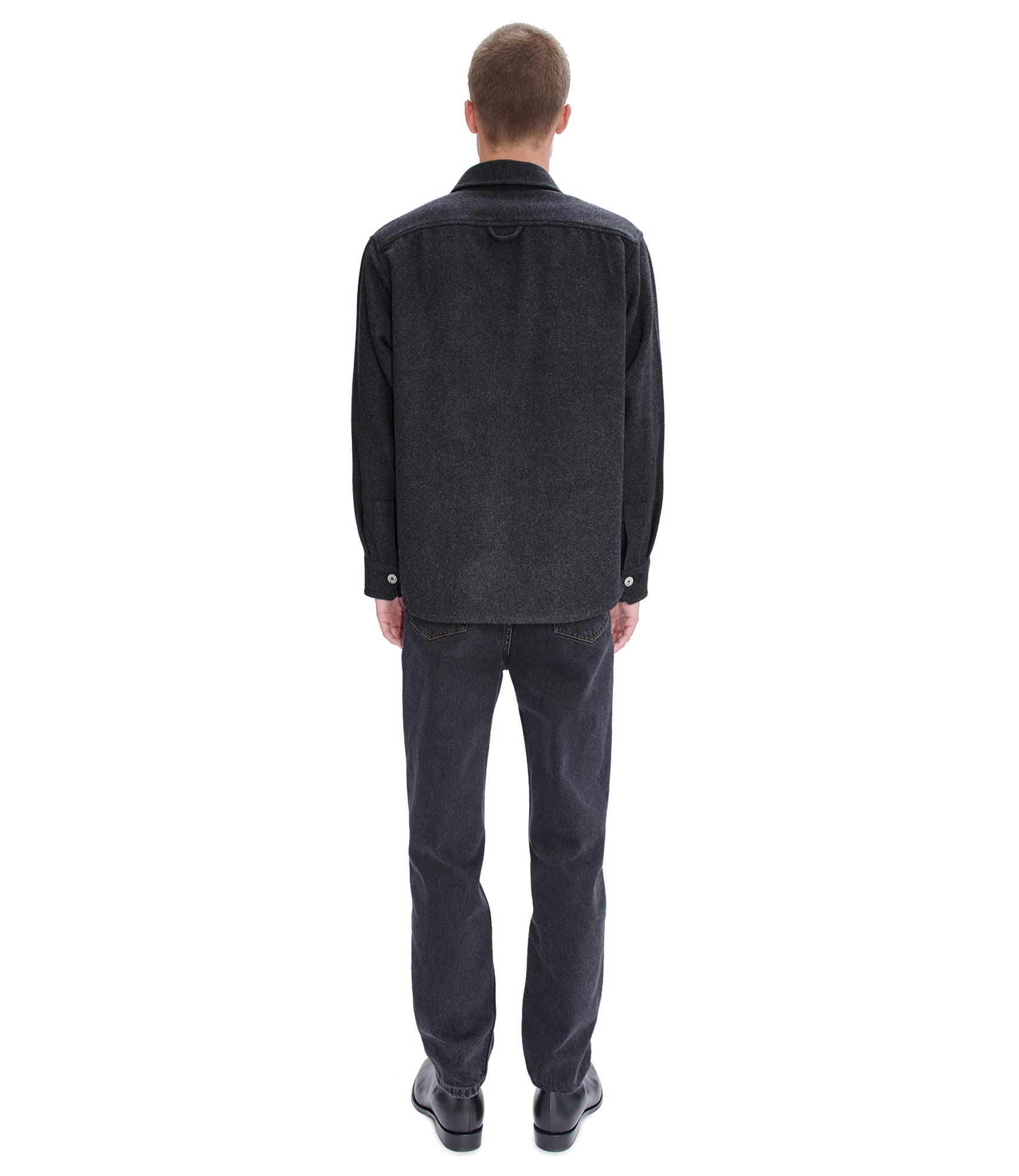 Basile overshirt | Plain-colour recycled wool | A.P.C. Ready
