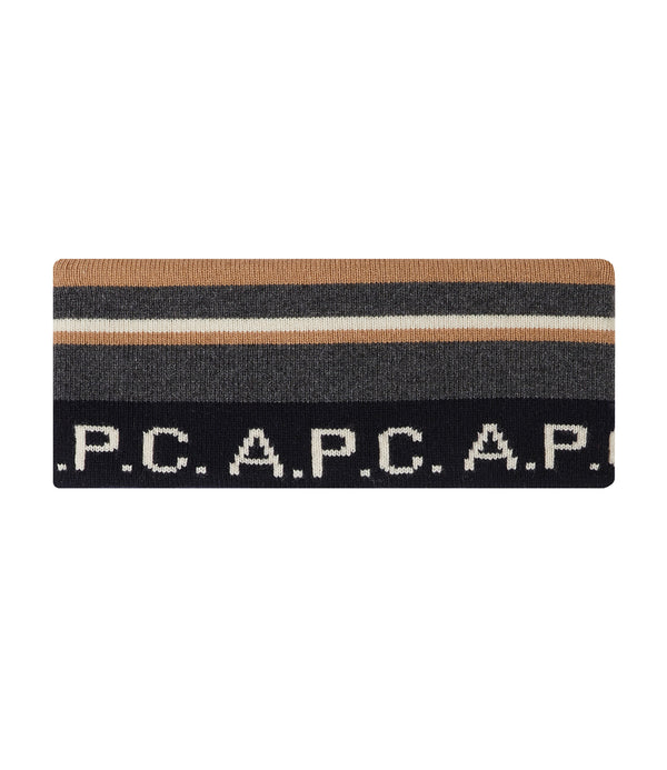 Mountain headband (Unisex) - PLC - Heather charcoal gray