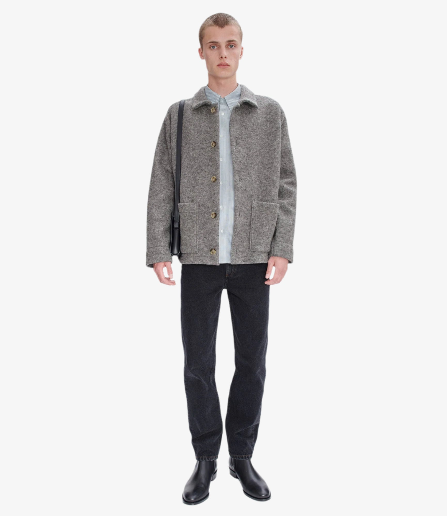 A.P.C. wool-blend jacket - Grey