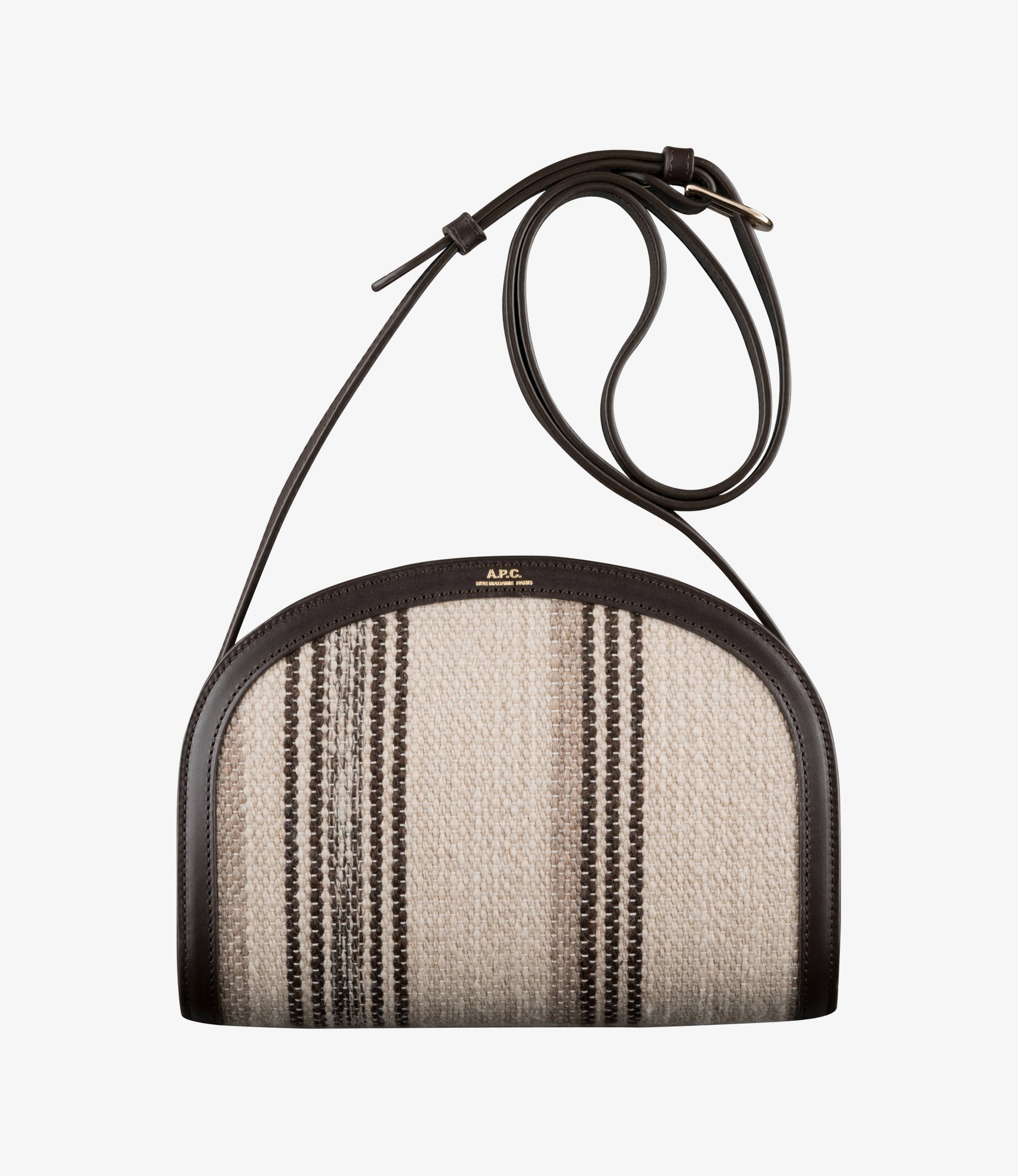 A.P.C｜SHOULDER BAGS (Demi-Lune Bag (PXAWV F61048 KAS)) Demi-Lune bag | 100% calfskin leather | A.P.C. Accessories