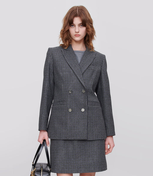 ジャケット A.P.C. Woman Jacket Grey WOARZF03212 LAD Lucy jacket | 75% wool 25% polyamide | A.P.C. Ready-to-Wear