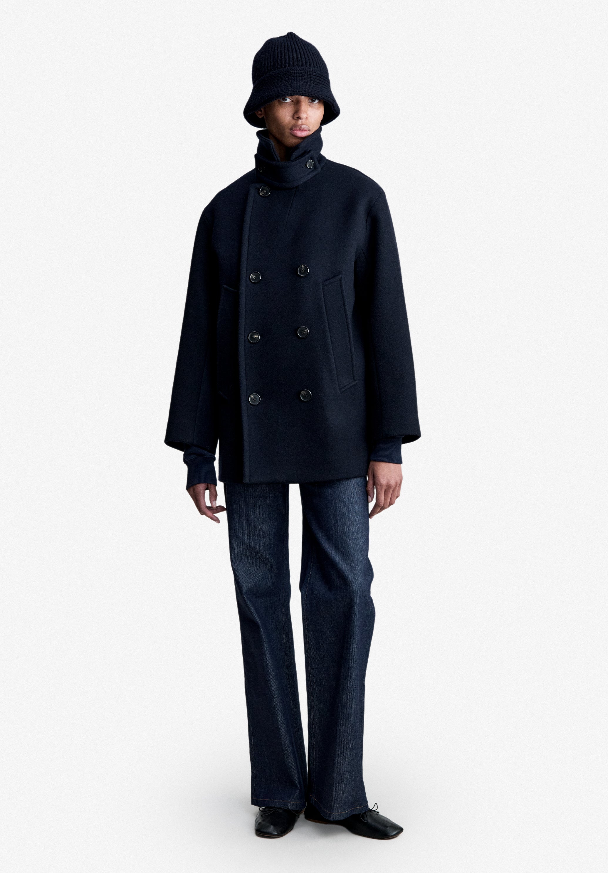 Recycled wool pea coat | Outerwear | A.P.C. Ready-to-Wear