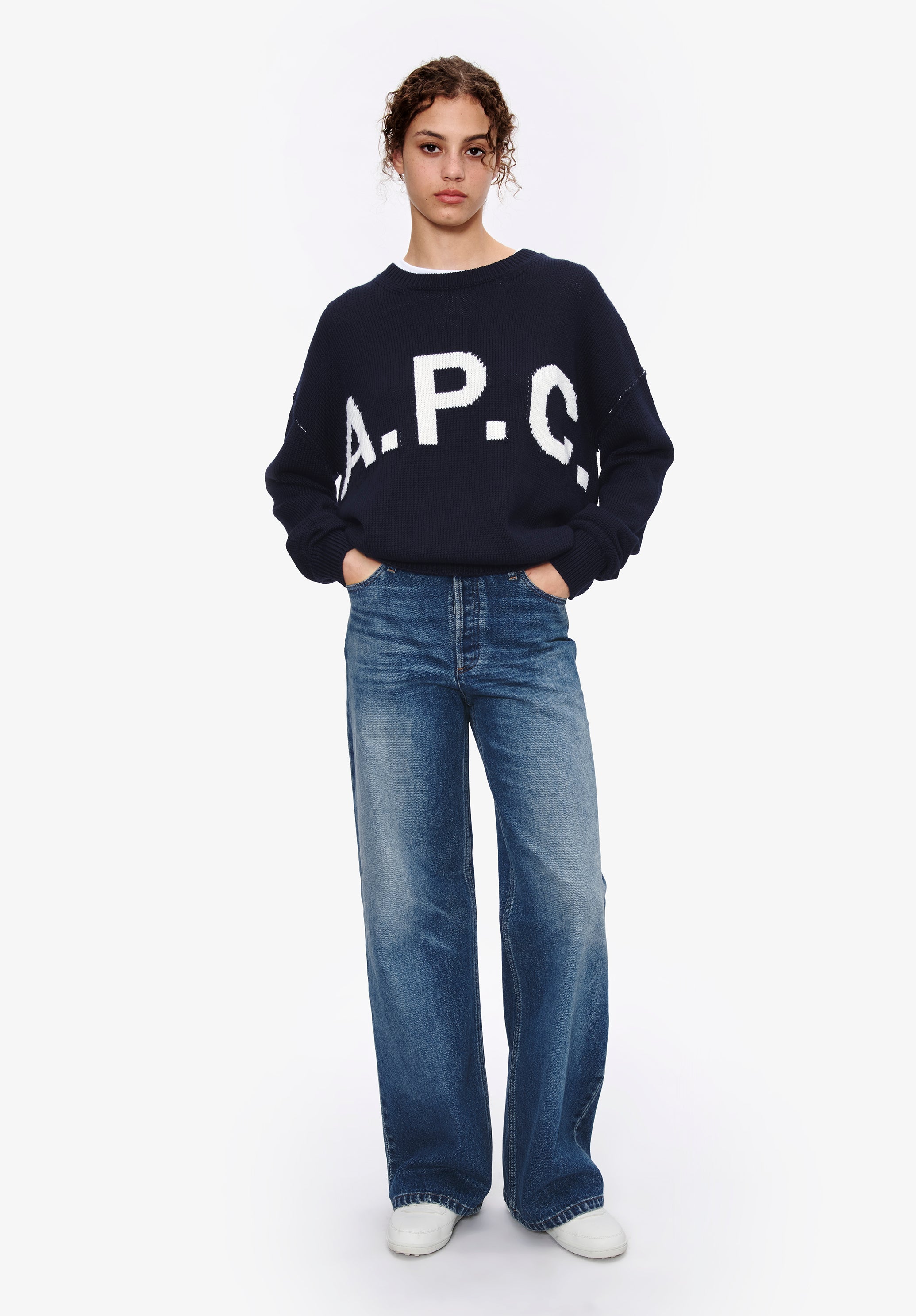 【美品】StevenAlan  A.P.C. LOGO SWEAT SHIRT Logo A.P.C. sweater | Knitwear | A.P.C. Ready-to-Wear