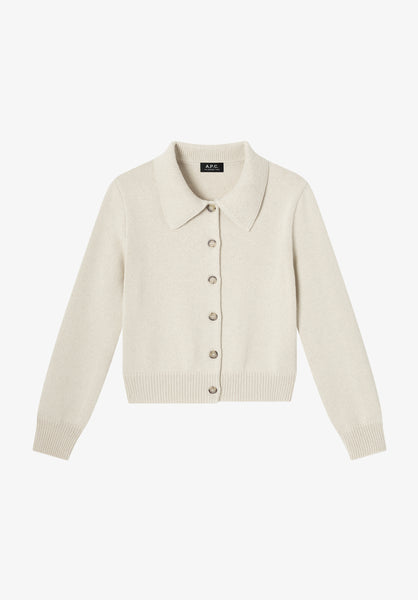 A.P.C. | Wool Collared Cardigan | Knitwear