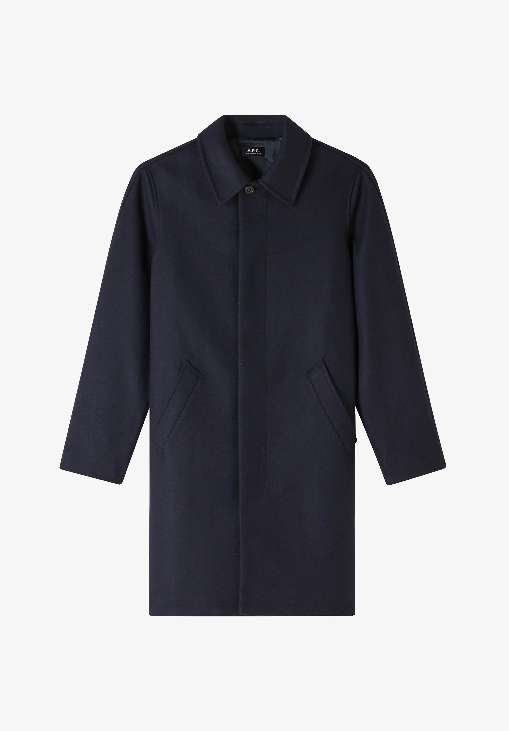 Auster raincoat - Permanent - Near black - Italian wool - A.P.C.