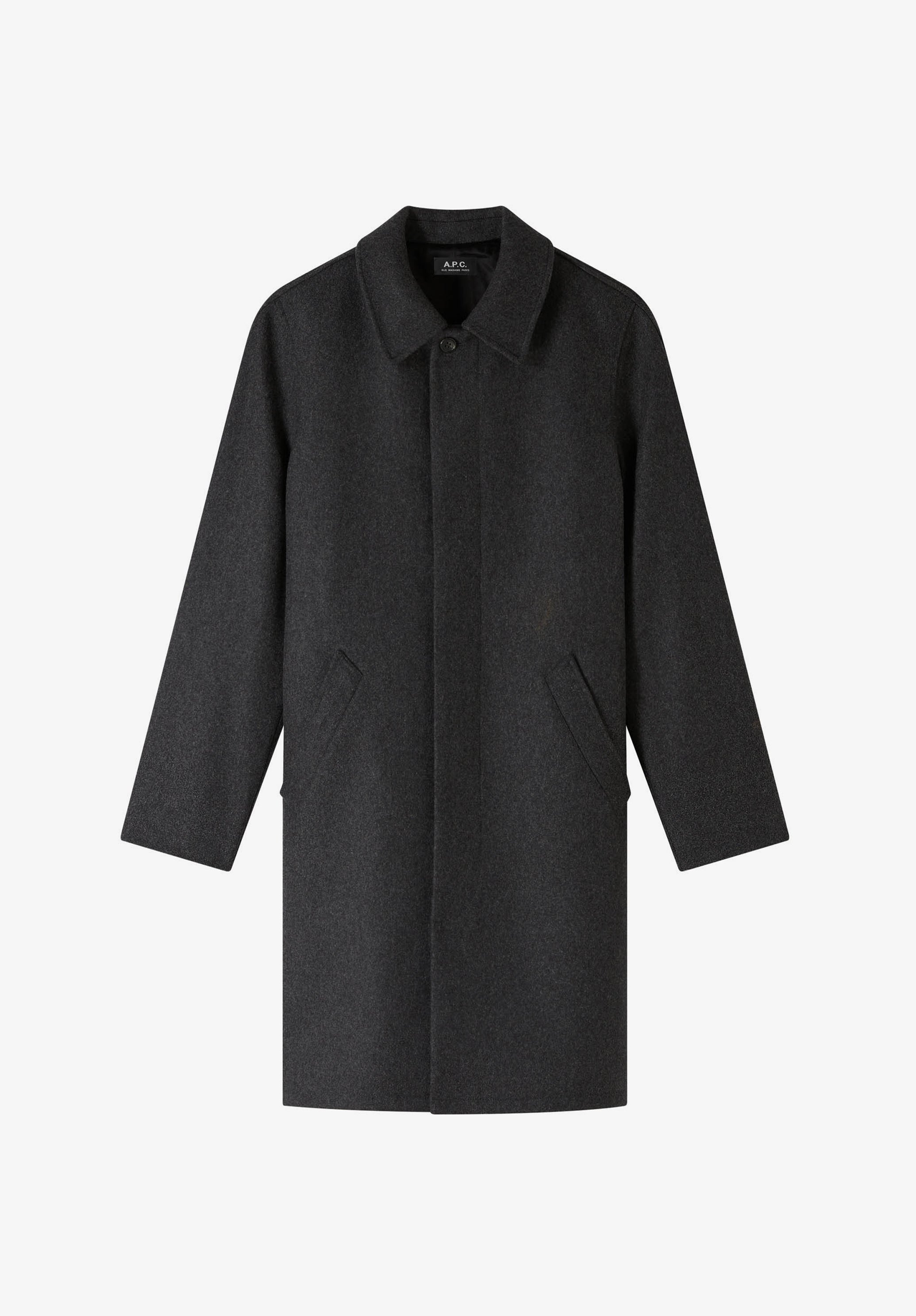 Auster raincoat | Heathered felted wool | A.P.C. Ready-to-Wear Auster raincoat | Heathered felted wool | A.P.C. Ready-to-Wear