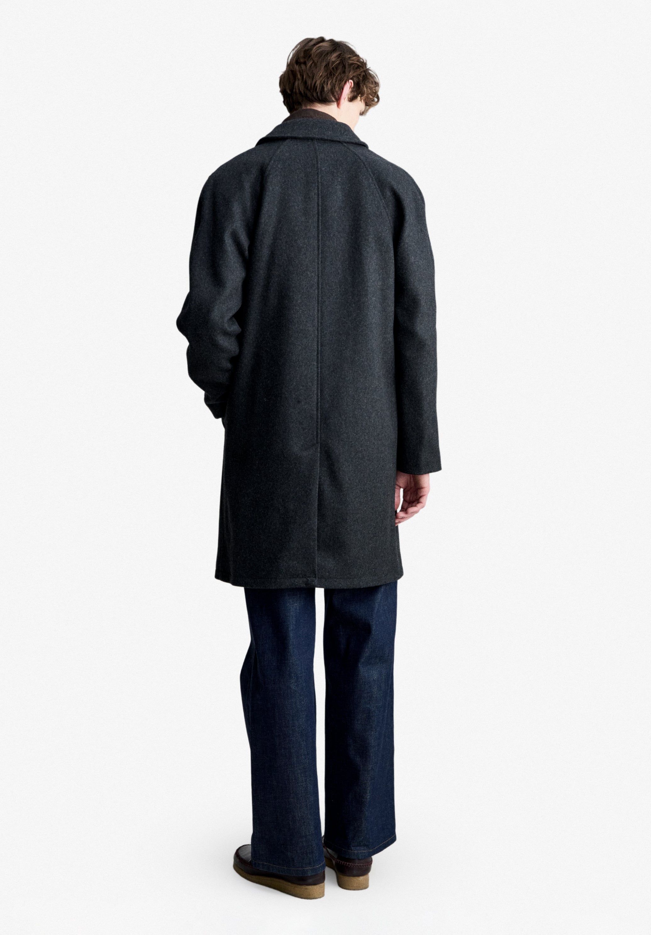 Auster raincoat | Heathered felted wool | A.P.C. Ready-to-Wear