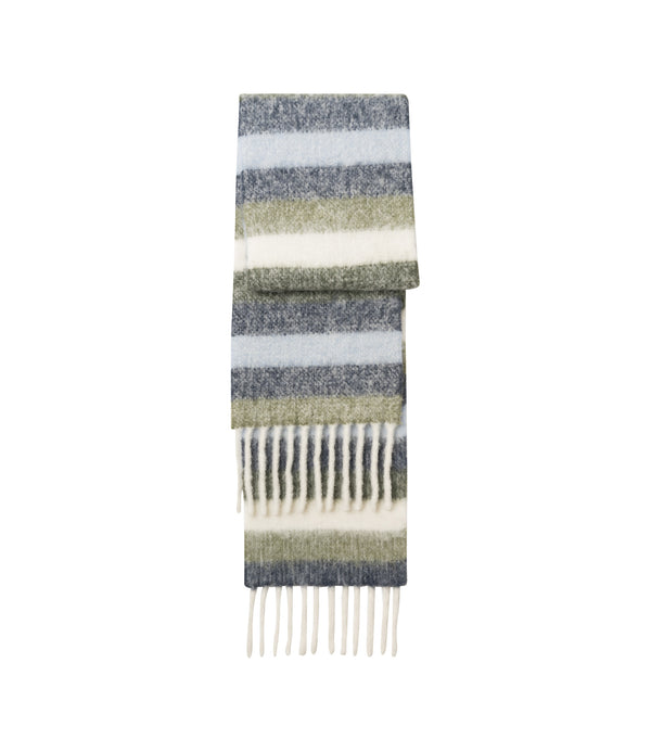 Swan scarf - TIH - Ecru / navy blue