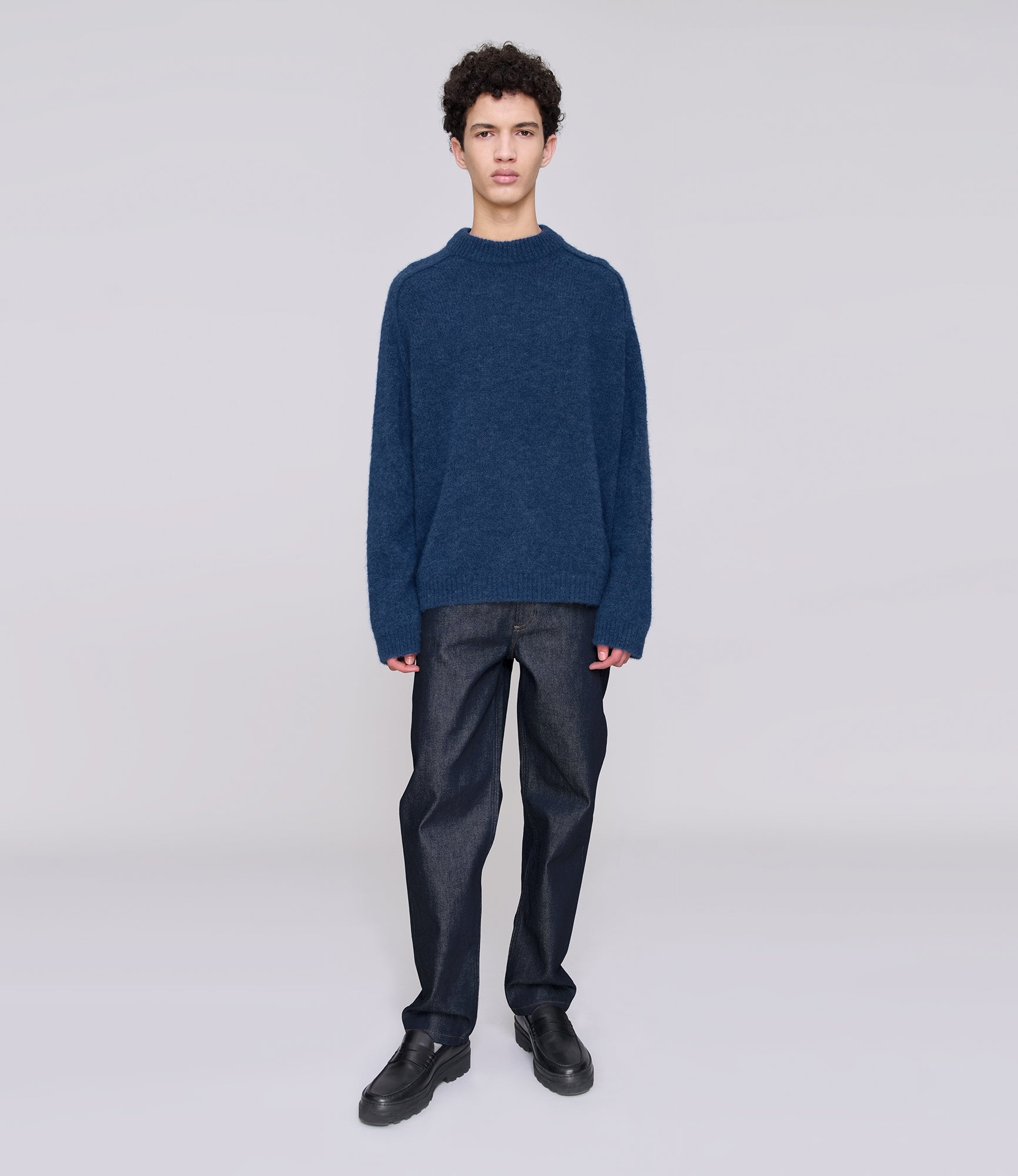A.P.C. ウールプルオーバー wool pullover jacket Tyler sweater | 65% alpaca 25% polyamide 10% Merino wool