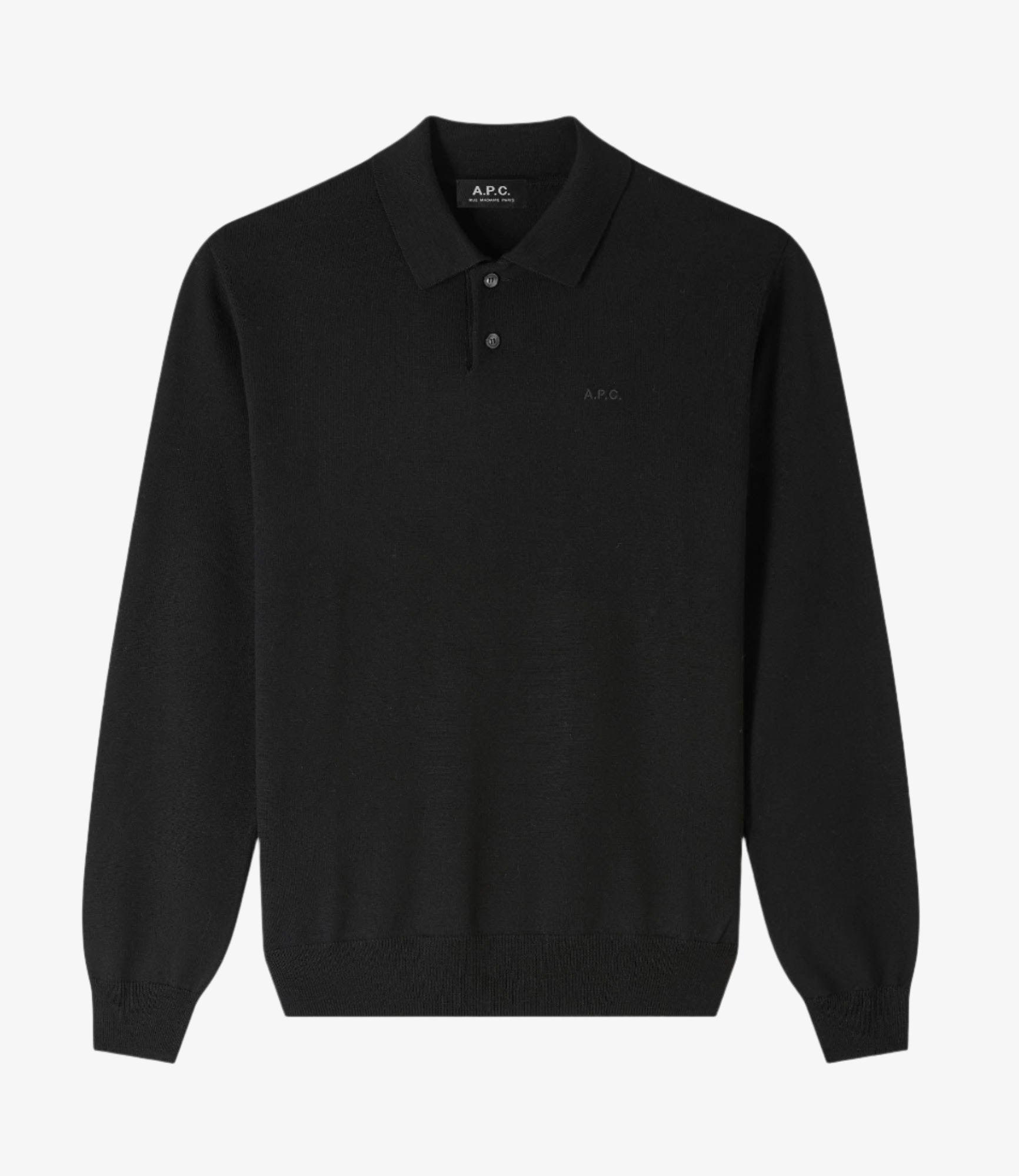 Tシャツ・カットソー A.P.C. Jacob Logo Polo Shirt Dark Navy WVAWMH23324IAK WVAWMH Jacob Logo polo shirt | Italian Merino wool | A.P.C. Ready