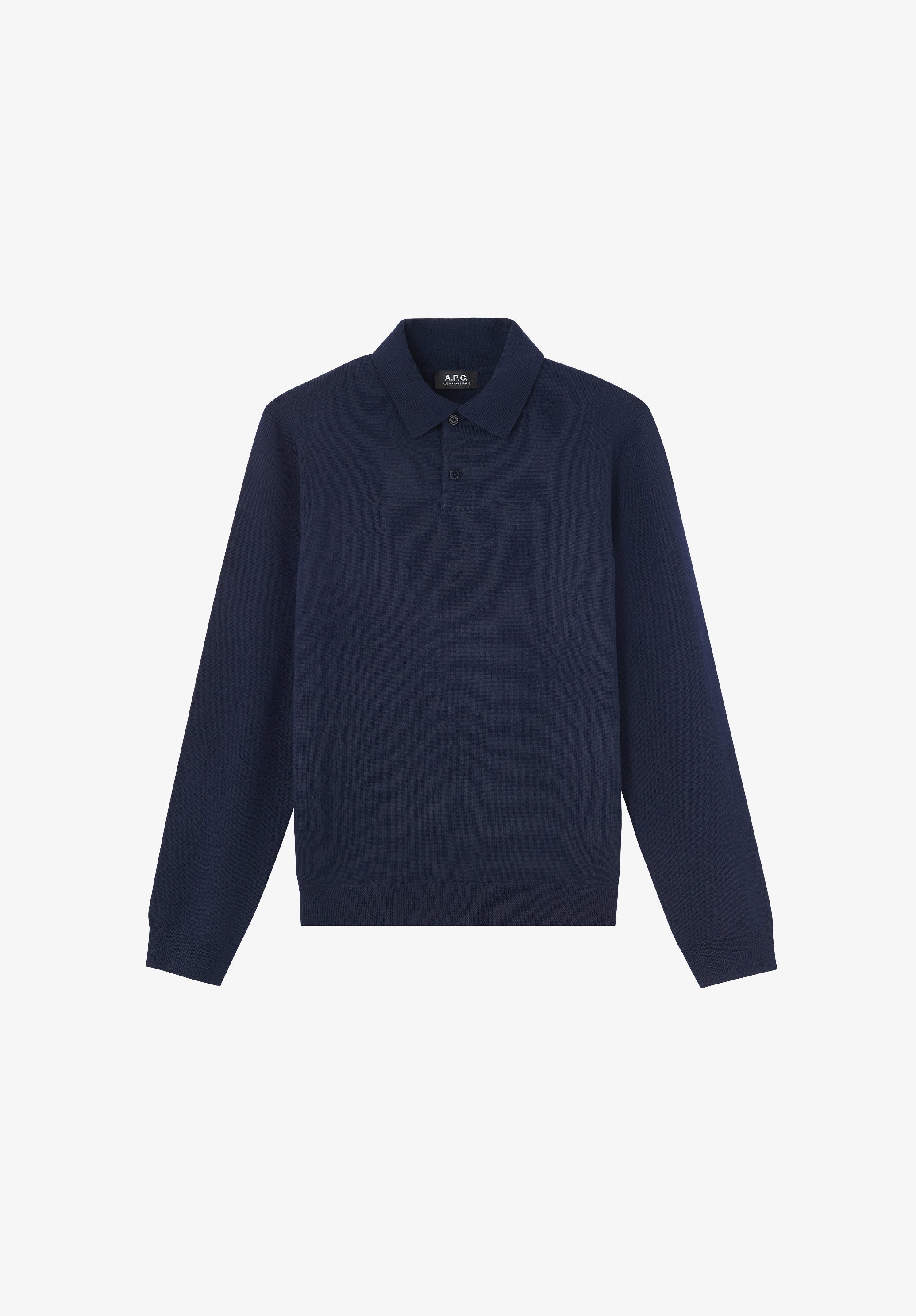 Jerry polo shirt - Knit polo in Italian Merino wool - A.P.C. Ready