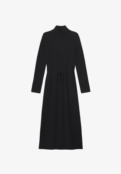 A.P.C. Aimee Dress - Long black wool dress