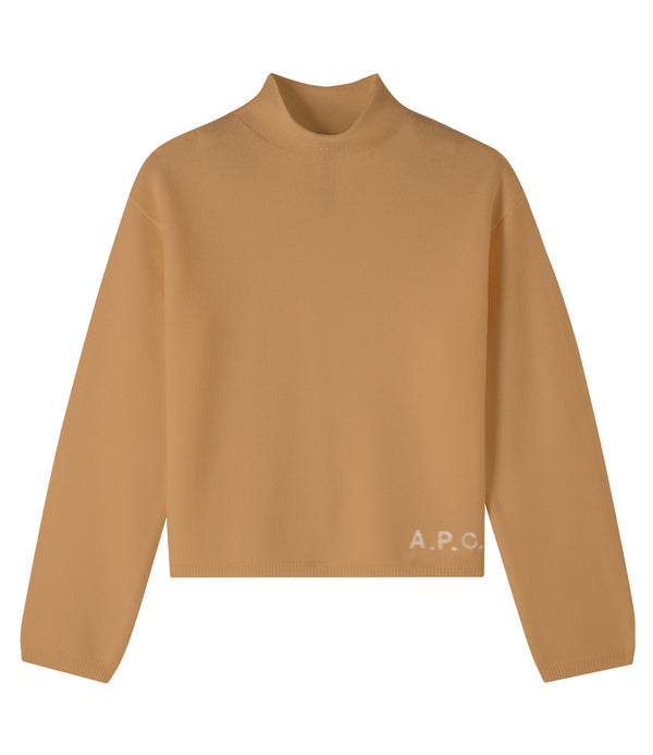 Oda sweater - TCB - Camel / ecru