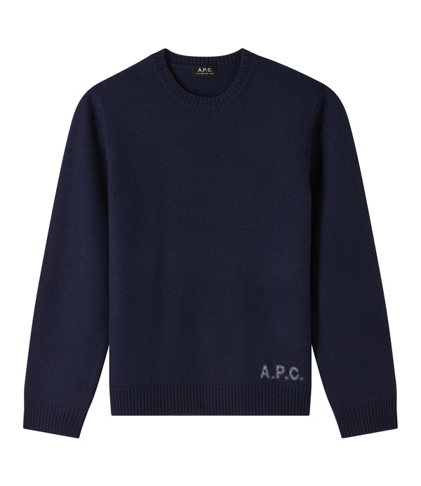 Edward sweater - TIT - Dark navy blue / camel