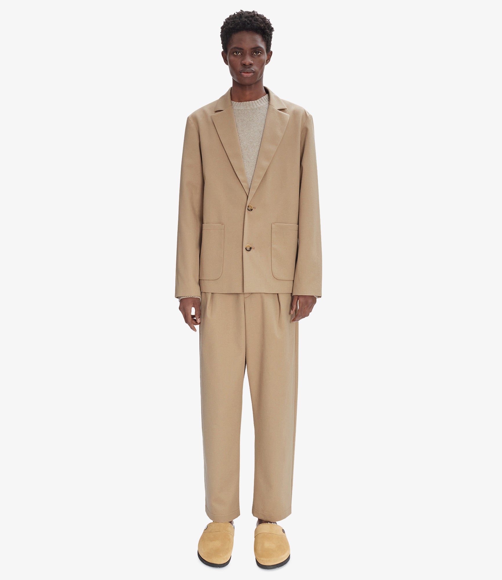 アウターその他 A.P.C. Woman Blazer Beige COHFUF03212 BAA Luc jacket | Cotton-wool gabardine | A.P.C. Ready-to-Wear