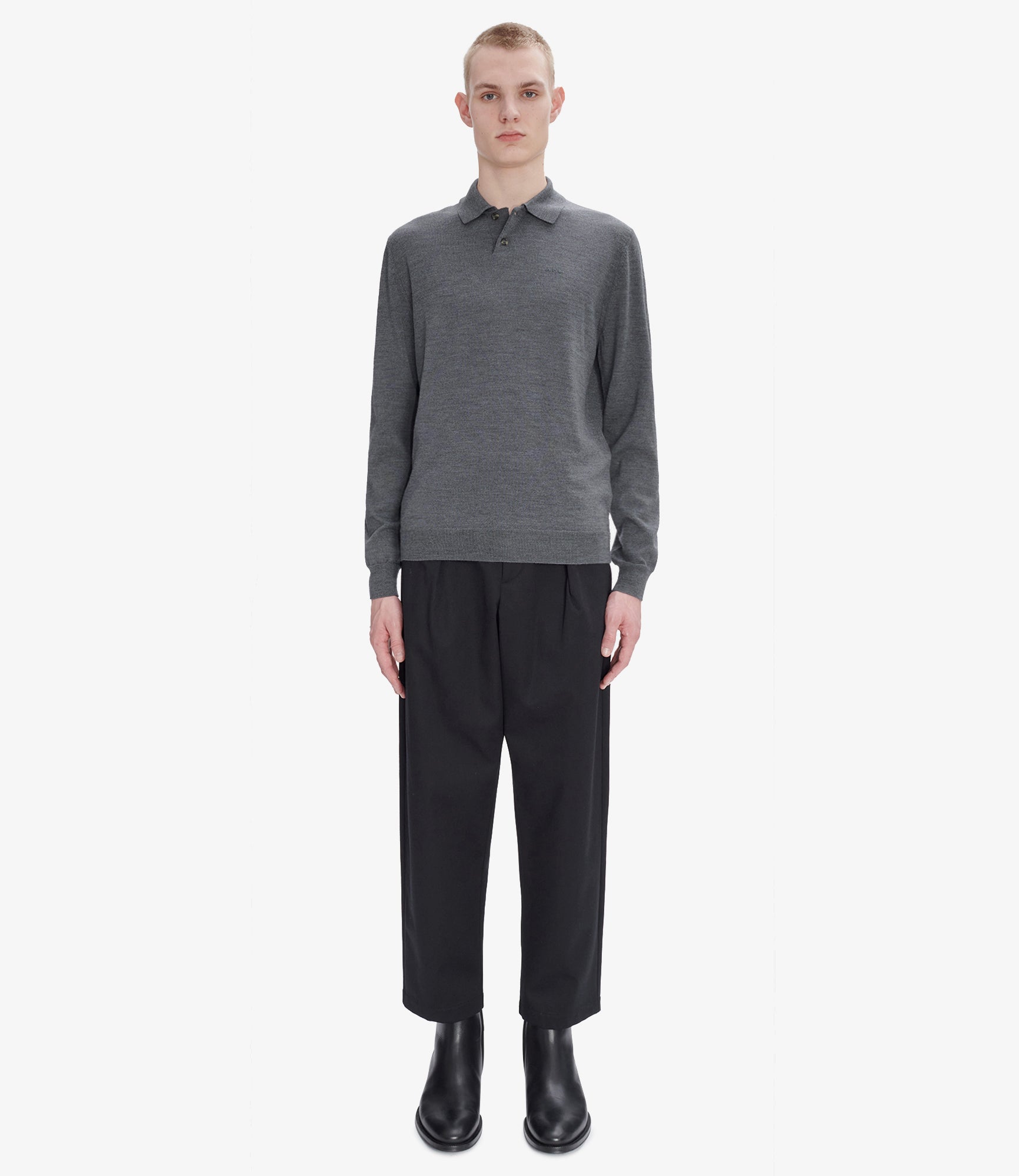 スラックス A.P.C. Renato Linen-Cotton Pants LIAEOH08428-BAA WVBBF-H08428LZZ_01_525d8632-
