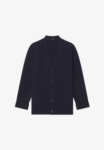 Wool-cashmere unisex cardigan | Knitwear | A.P.C. Ready-to-Wear