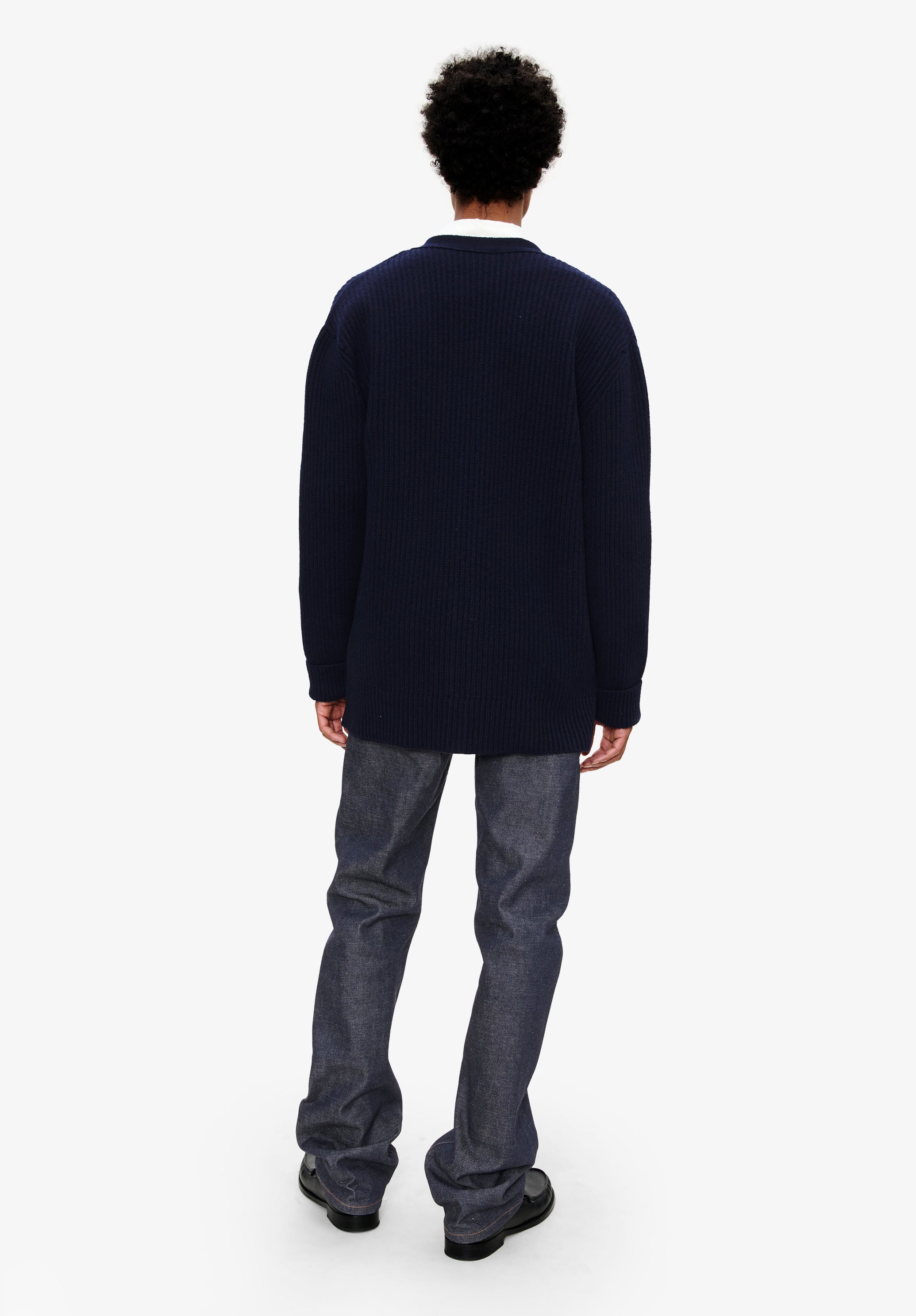Wool-cashmere unisex cardigan | Knitwear | A.P.C. Ready-to-Wear