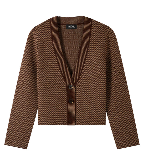 Annie cardigan - CAA - Chestnut brown