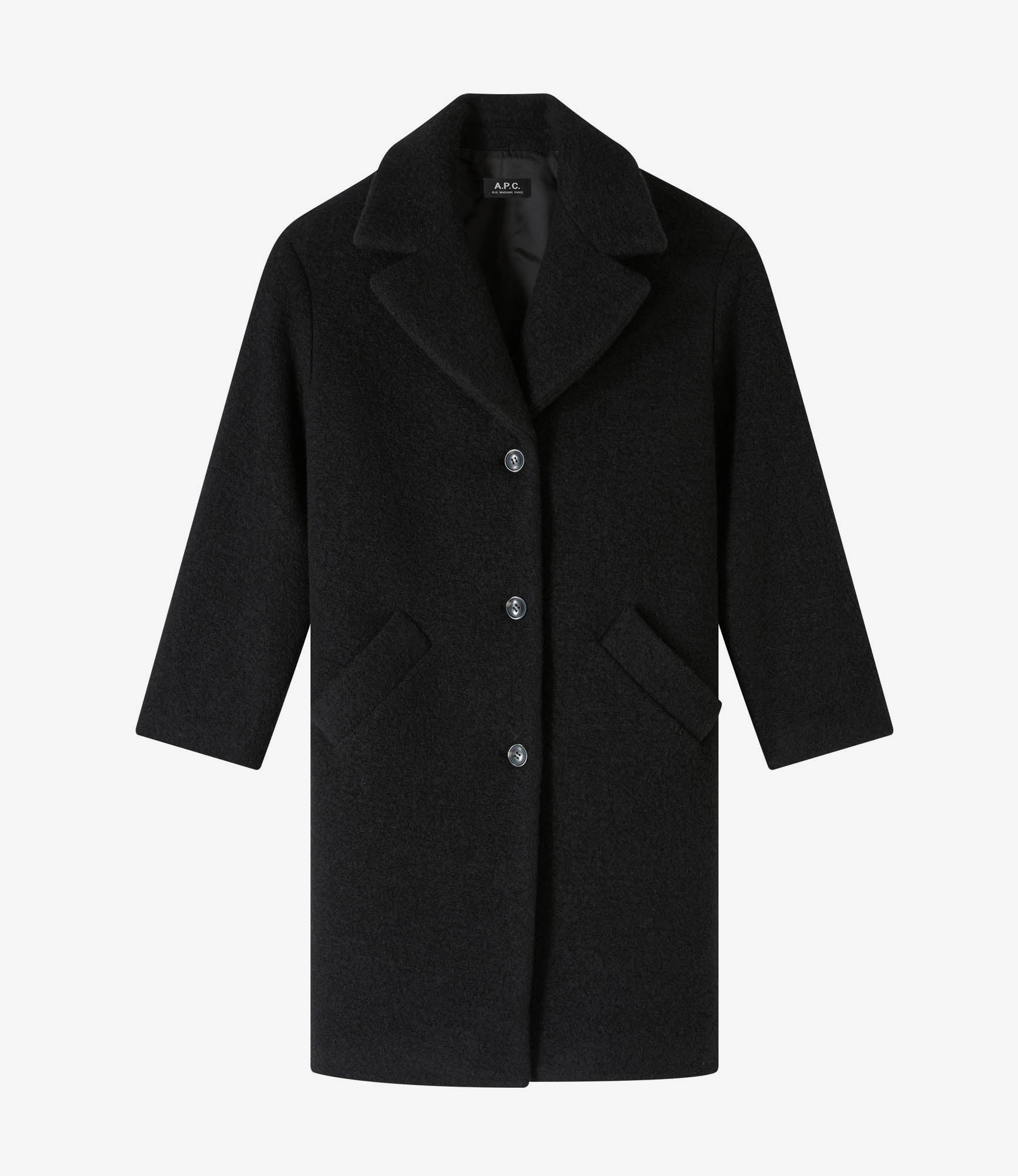 美品 A.P.C. chester coat XS black wool Charles coat | A.P.C.