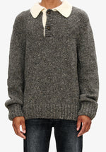 Sweater polo collar
