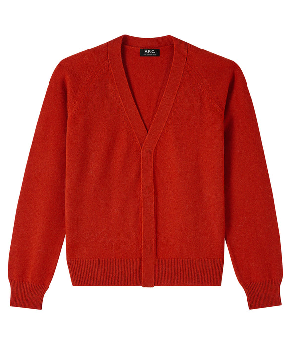 Mary cardigan - EAF - Brick red