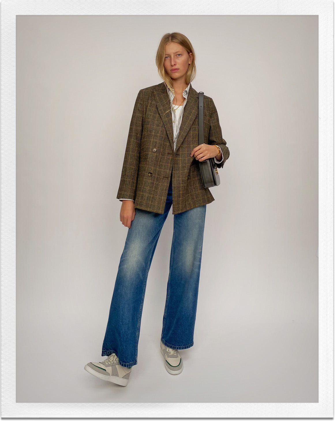 Lucy jacket | Woolen material with Prince of Wales check