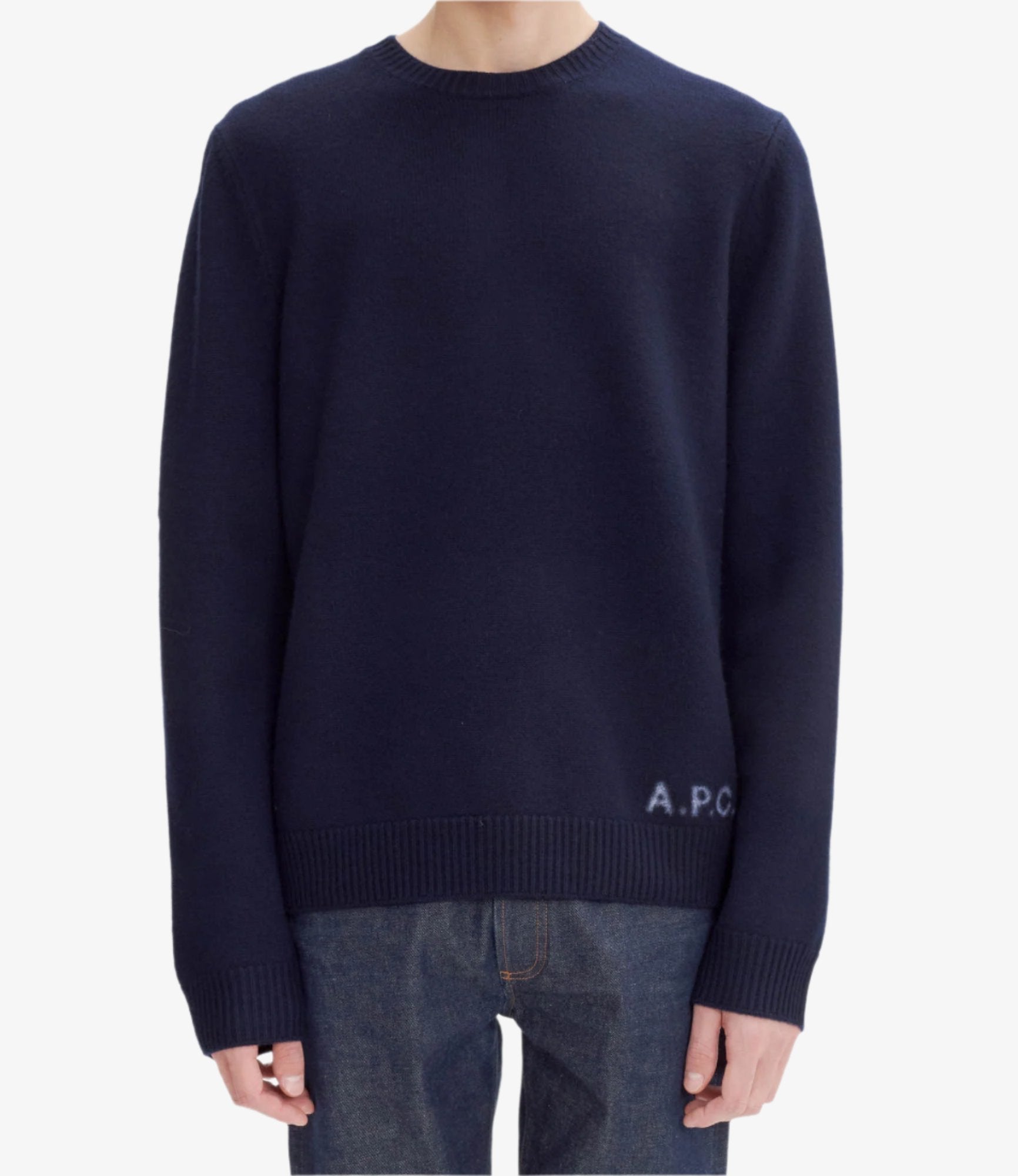 Edward sweater | Timeless two-tone thick felted wool | A.P.C.