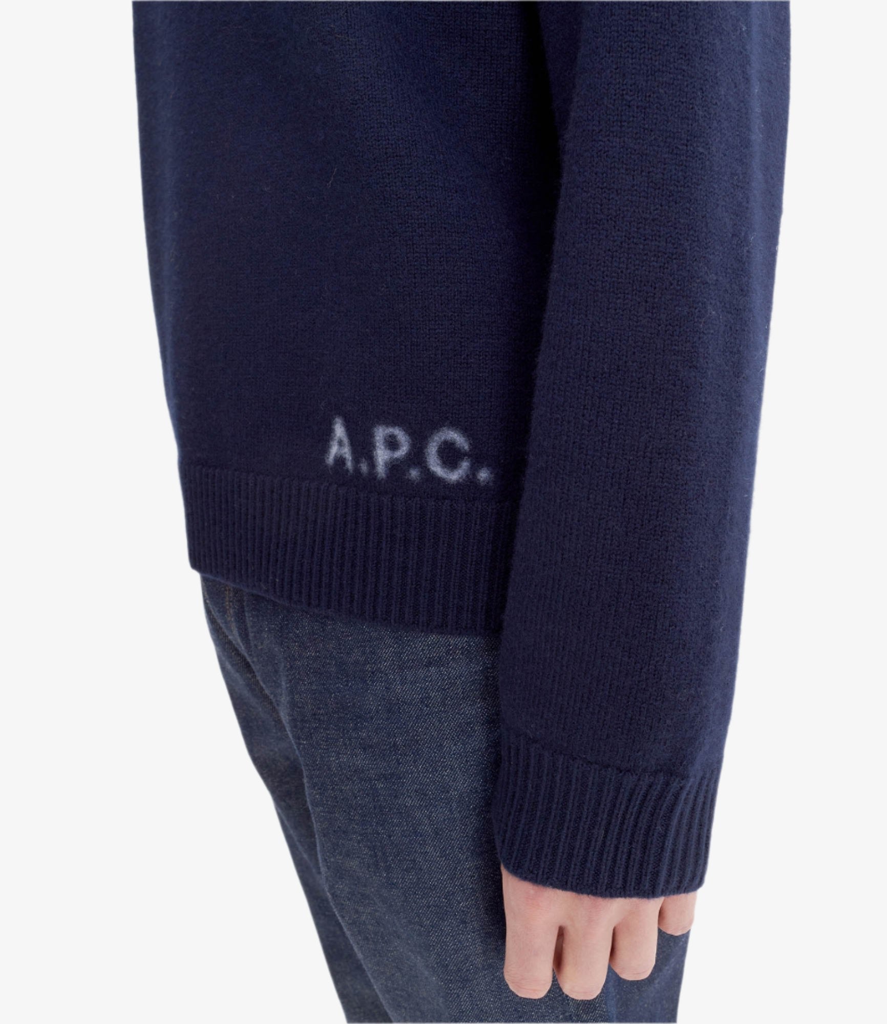Edward sweater | Timeless two-tone thick felted wool | A.P.C.