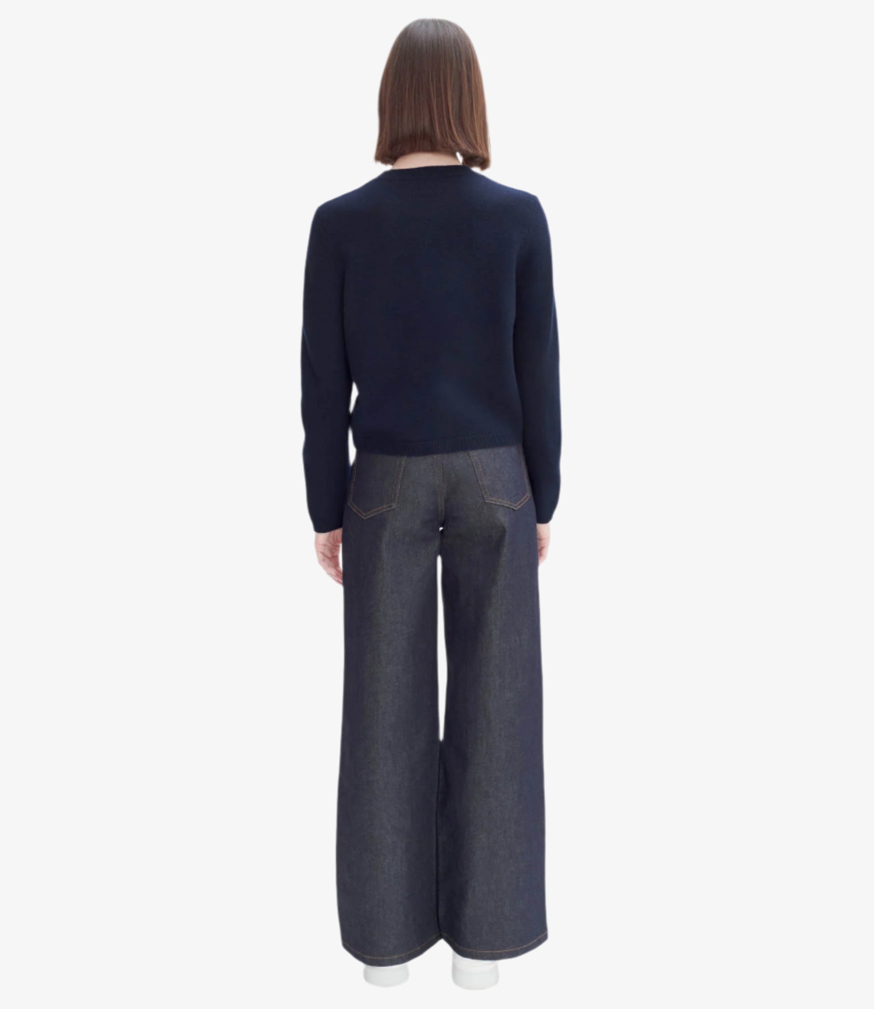 Mila cardigan | Two-colour thick felted wool collection