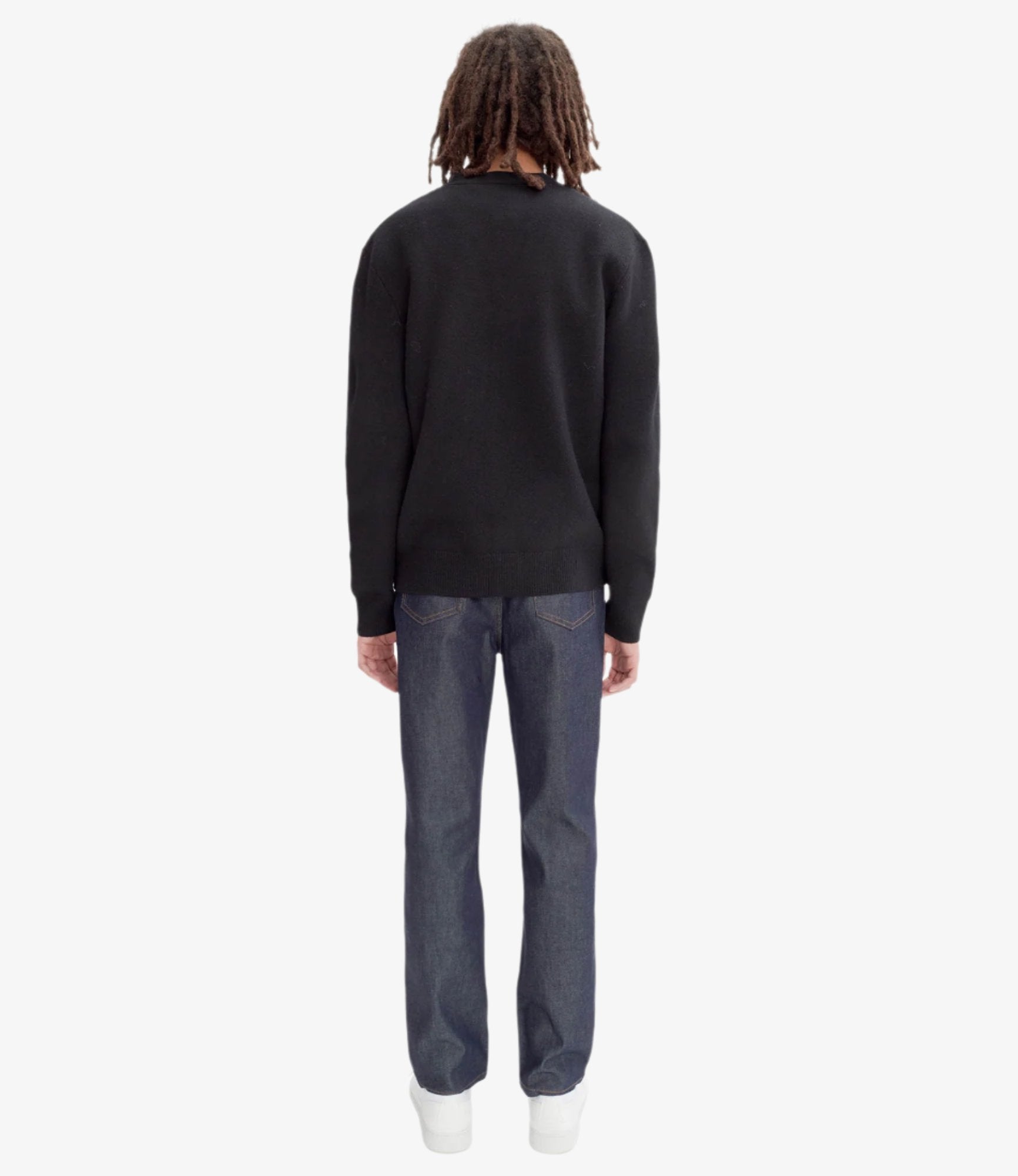 Kenny cardigan | Two-color thick felted wool collection