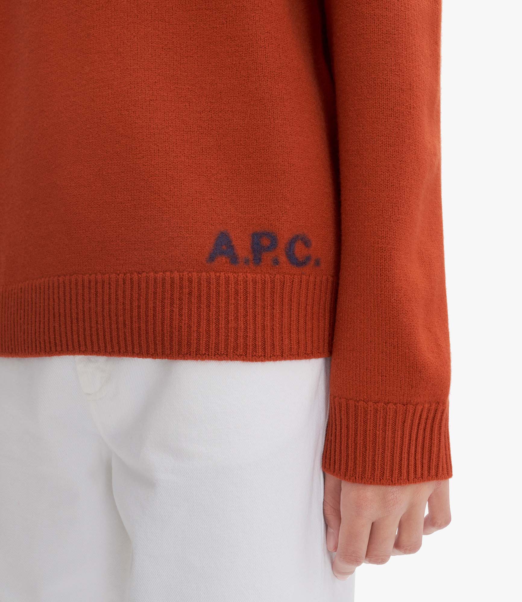 【送料&関税込】A.P.C. Edward Wool Pullover Edward sweater | Thick two-tone collection felted wool
